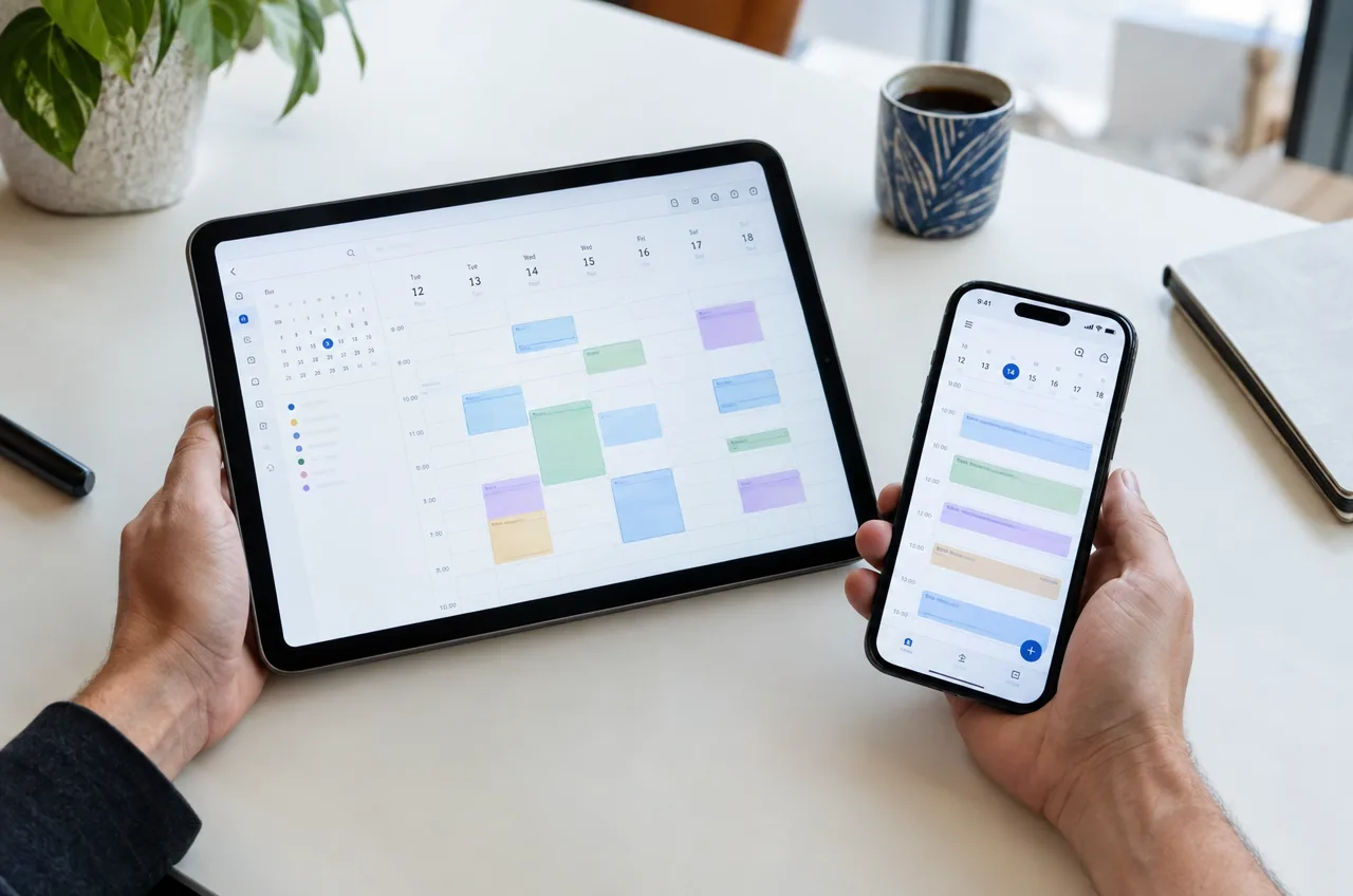 סנכרון אוטומטי של יומן אירועים בין מערכת CRM לספקים לאפליקציית גוגל קלנדר.