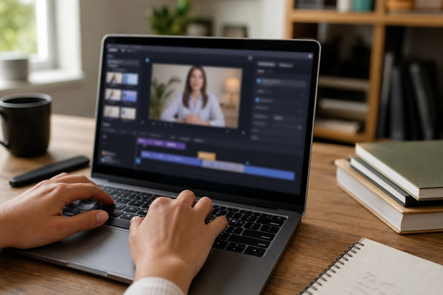 יצירת סרטון וידאו עם פרזנטור דיגיטלי במערכת אוטומטית.
