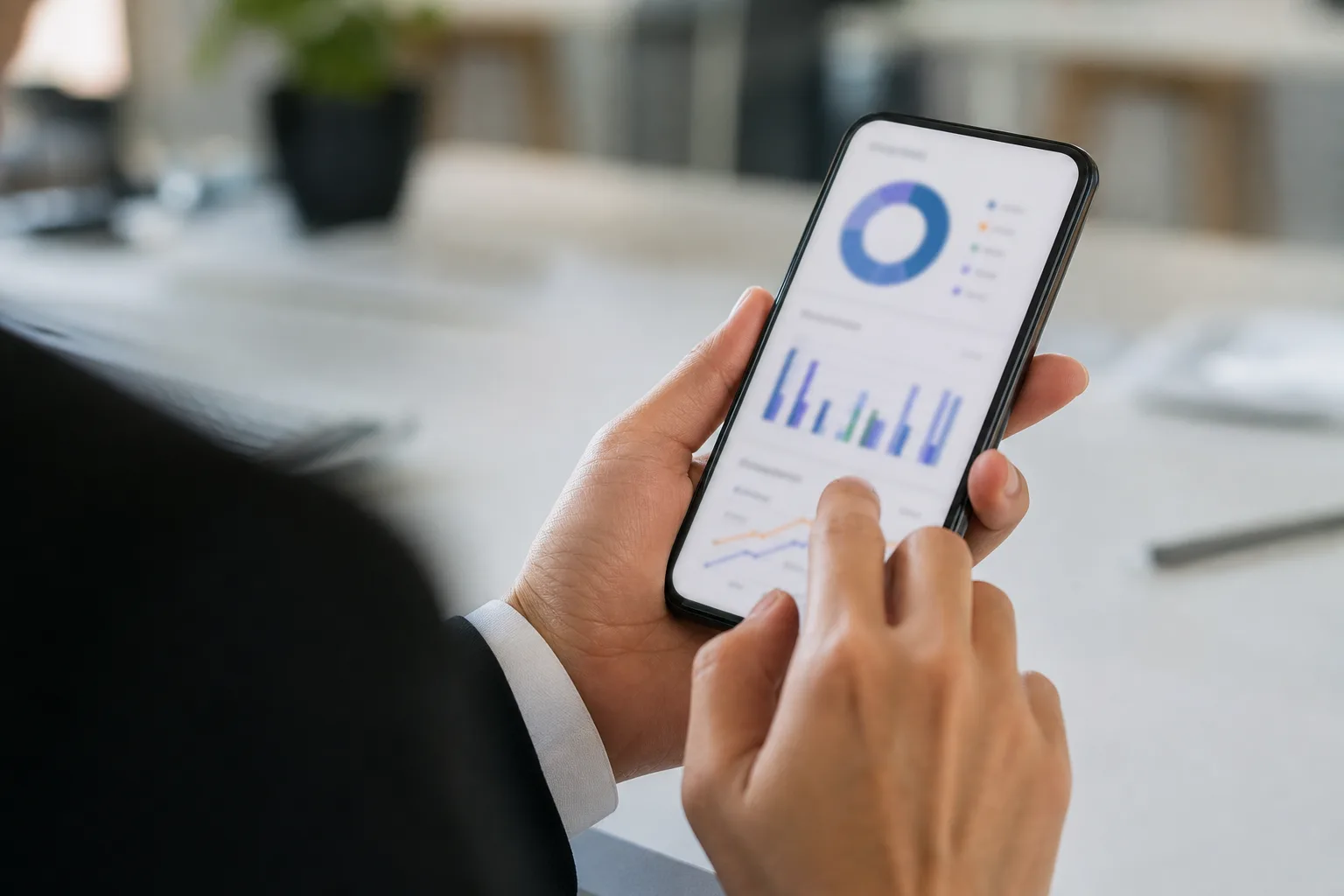 צילום מסך של אזור ה-Analytics בטיקטוק המציג גרפים ונתונים.